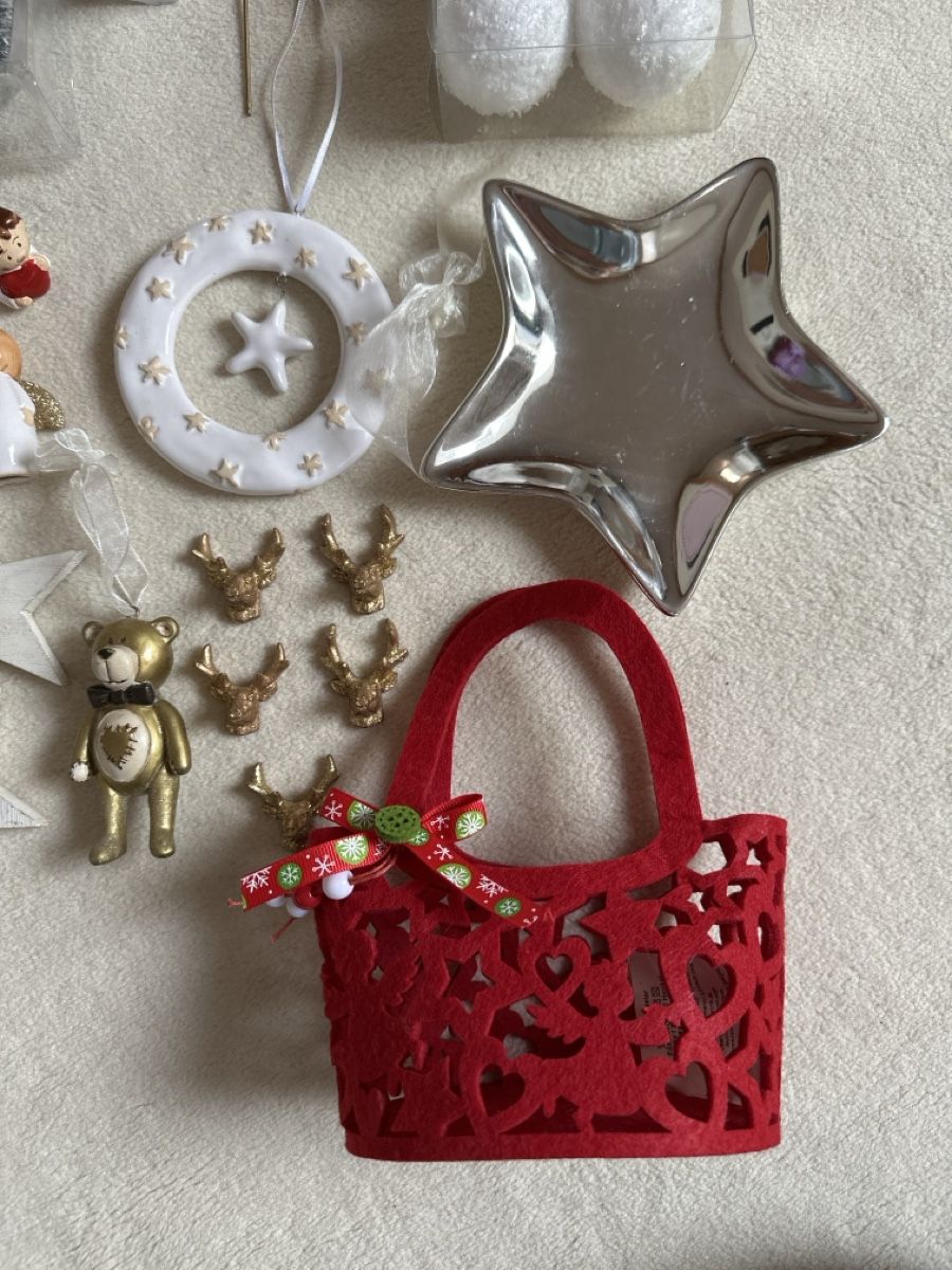 Alle Dekorationen: Grosses Weihnachtsdeko-Set mit Bäumen, Sternen & Engeln – Gebraucht aus Buchs AG von Dasmusstduhaben 4