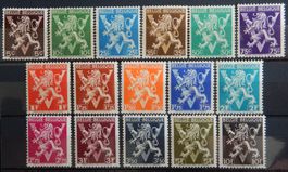 Belgien Kat. 692-707 I **/* 1944 (Kat. 698 ist **)