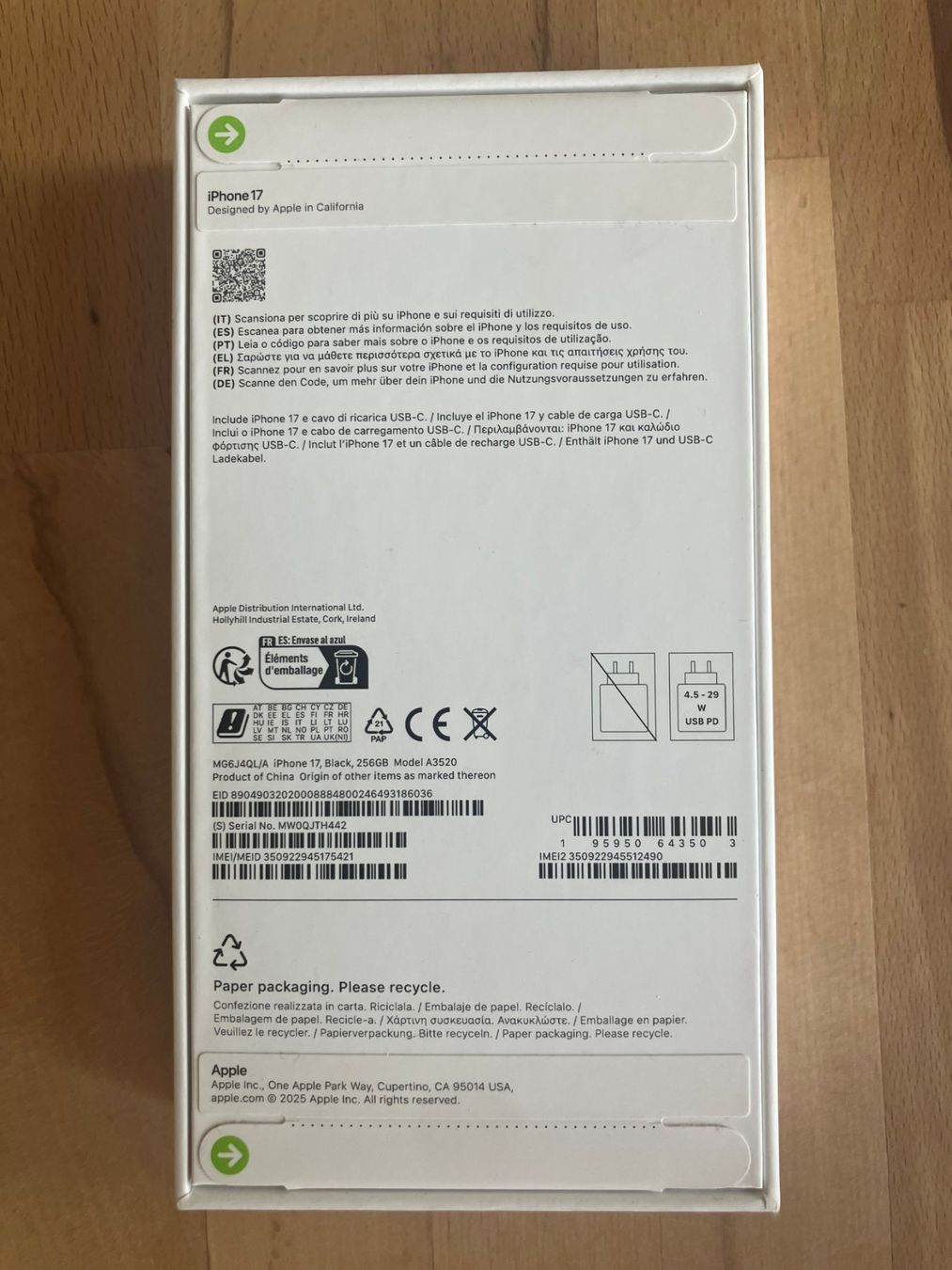 Apple Telefoni cellulari / Smartphones: iPhone 17 // 256GB // Neu & Originalverpackt // Black – Nuovo e nell'imballaggio originale da Bern venduto da AHaug 1