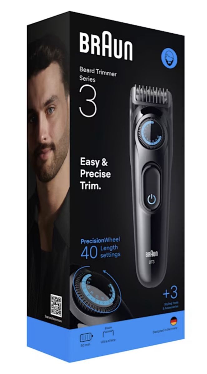 Cura del viso: Braun Barttrimmer Series 3 BT3520 – Nuovo e nell'imballaggio originale da Dintikon venduto da all.in.one.scz 5