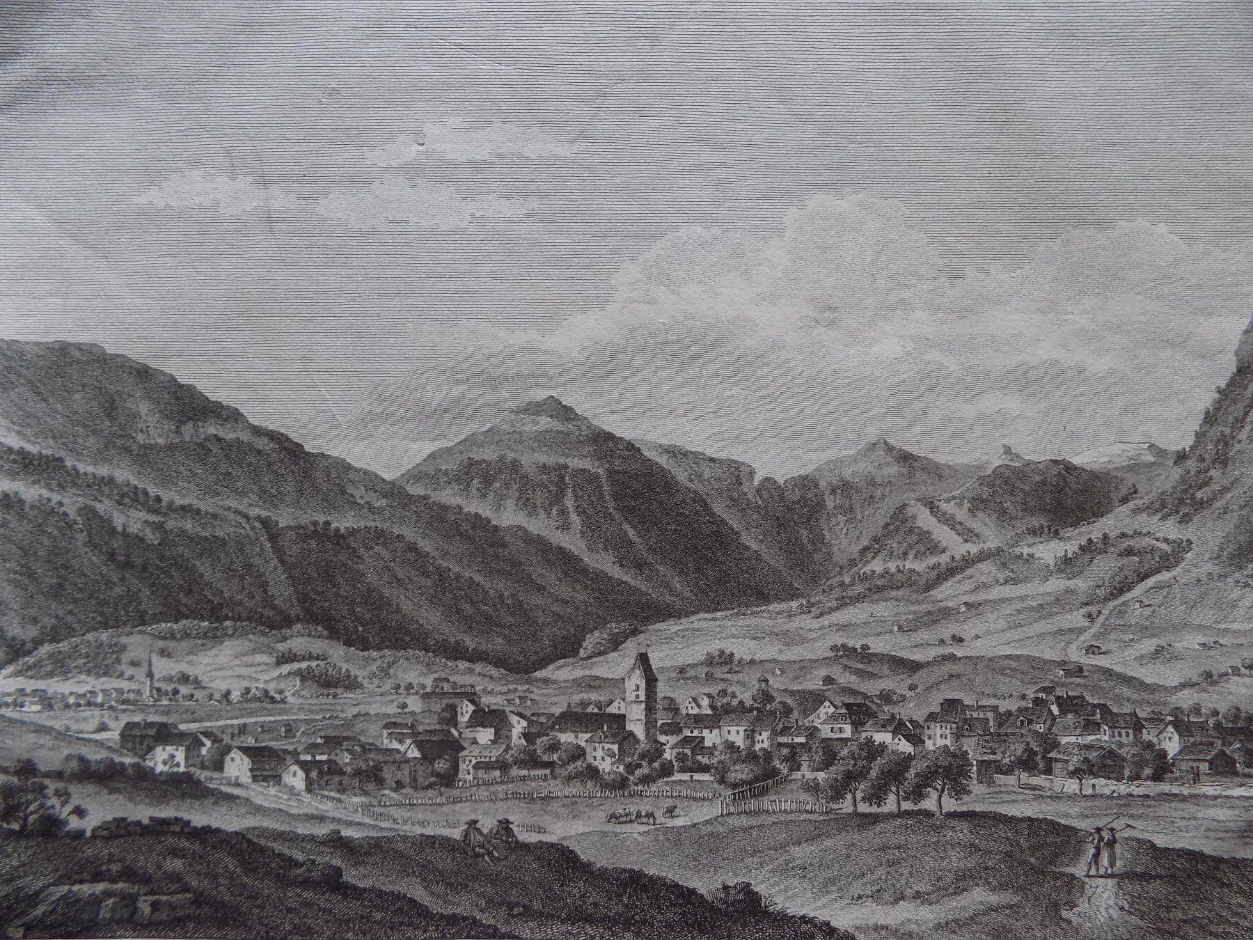 Gravures: Glarus grosser Kupferstich – D'occasion à Risch par Rischli15 2