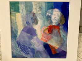 LAJOS TSCHELIGI (1913-2003) ACRYL AUF KARTON, 70-80-ER