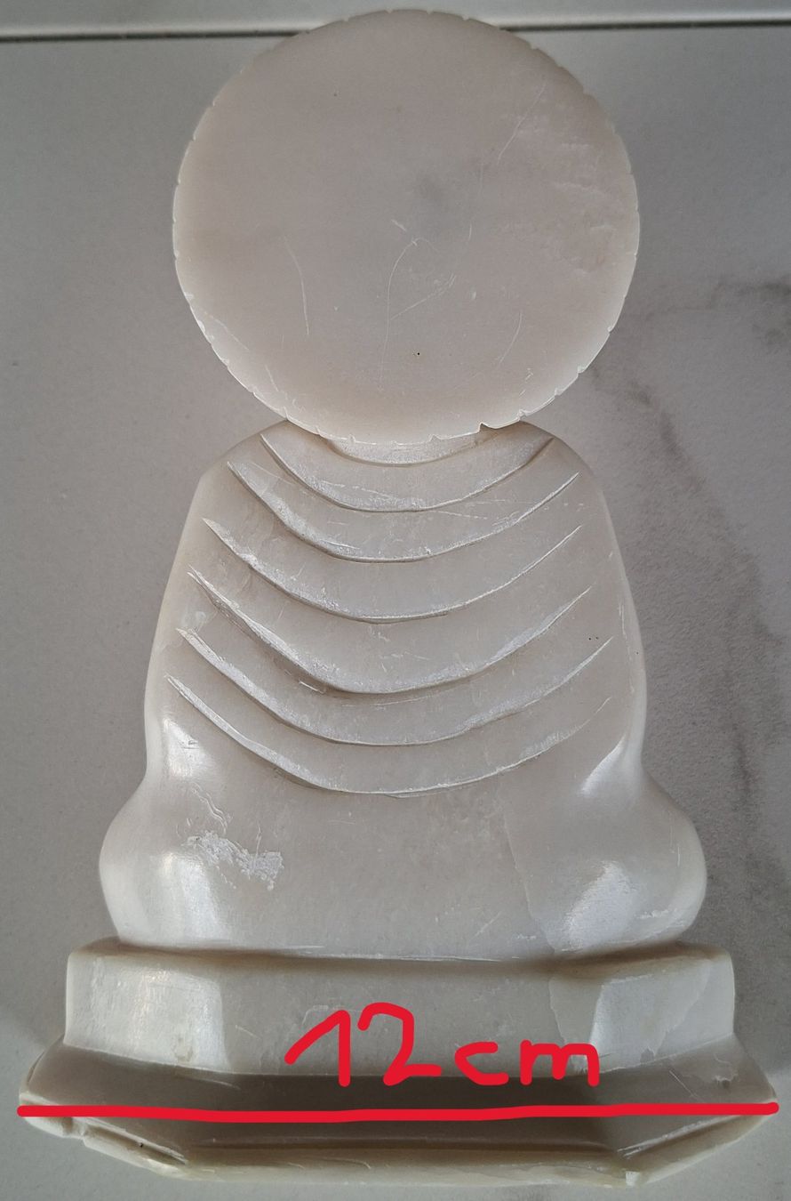 Sculptures & Statues: Stein Buddha weiss – D'occasion à Ziefen par MullerD 1