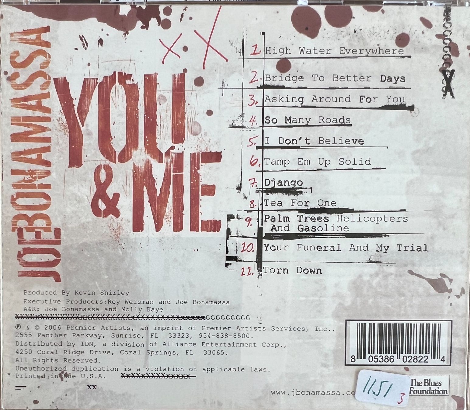 CD: JOE BONAMASSA / You & Me – Usato da Bischofszell venduto da kustavi 1
