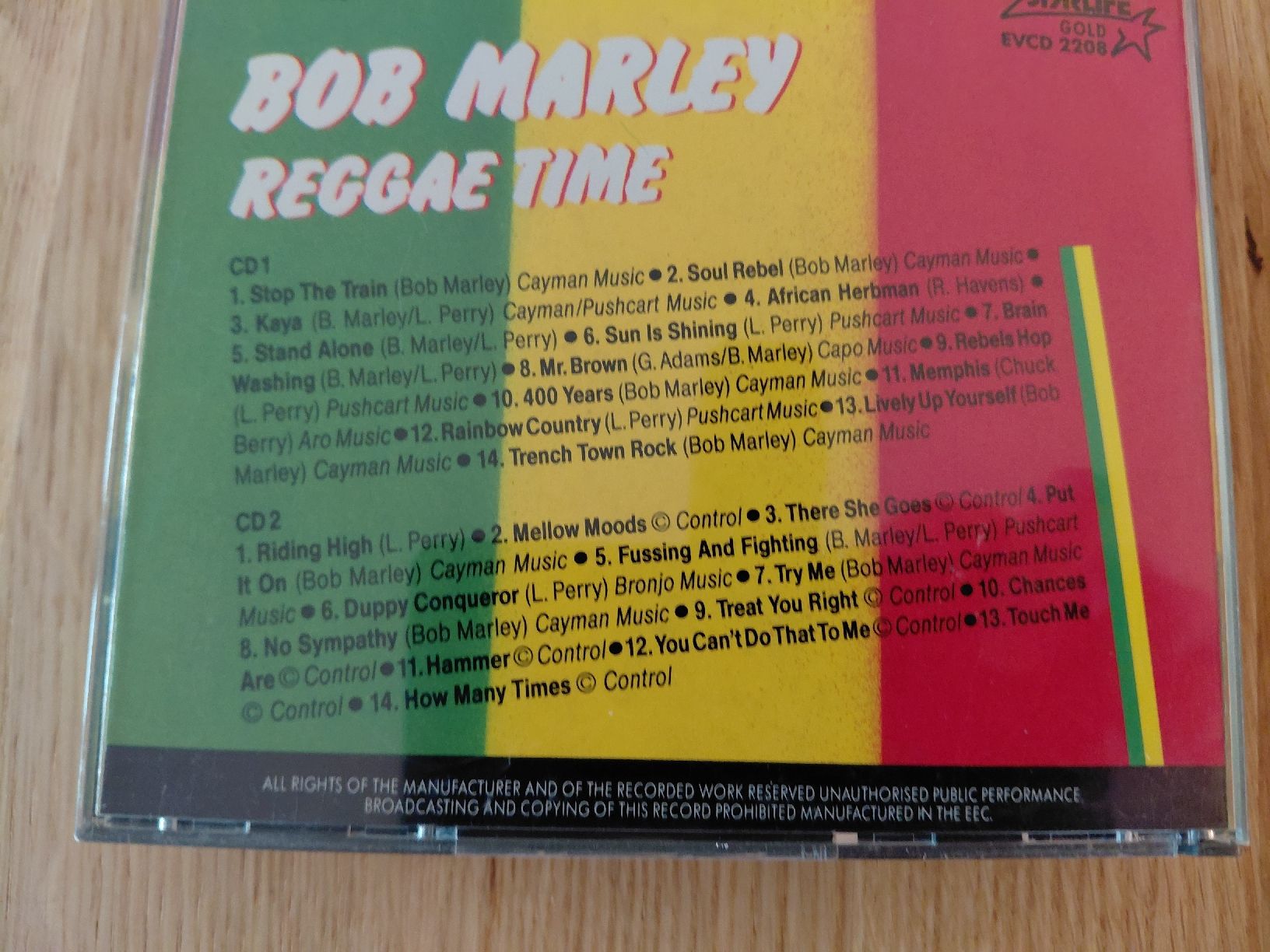 CDs: Bob Marley 2 CD Reggae Time von 1987 – Gebraucht aus Geuensee von sonnenstunden 1