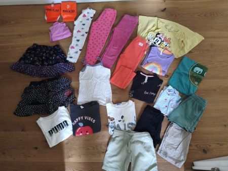 Sommer Kleiderpaket Gr. 110/116,super gepflegt + Beco Flügel