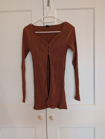 Damen Cardigan ZEBRA, braun, Grösse XS, neuwertig
