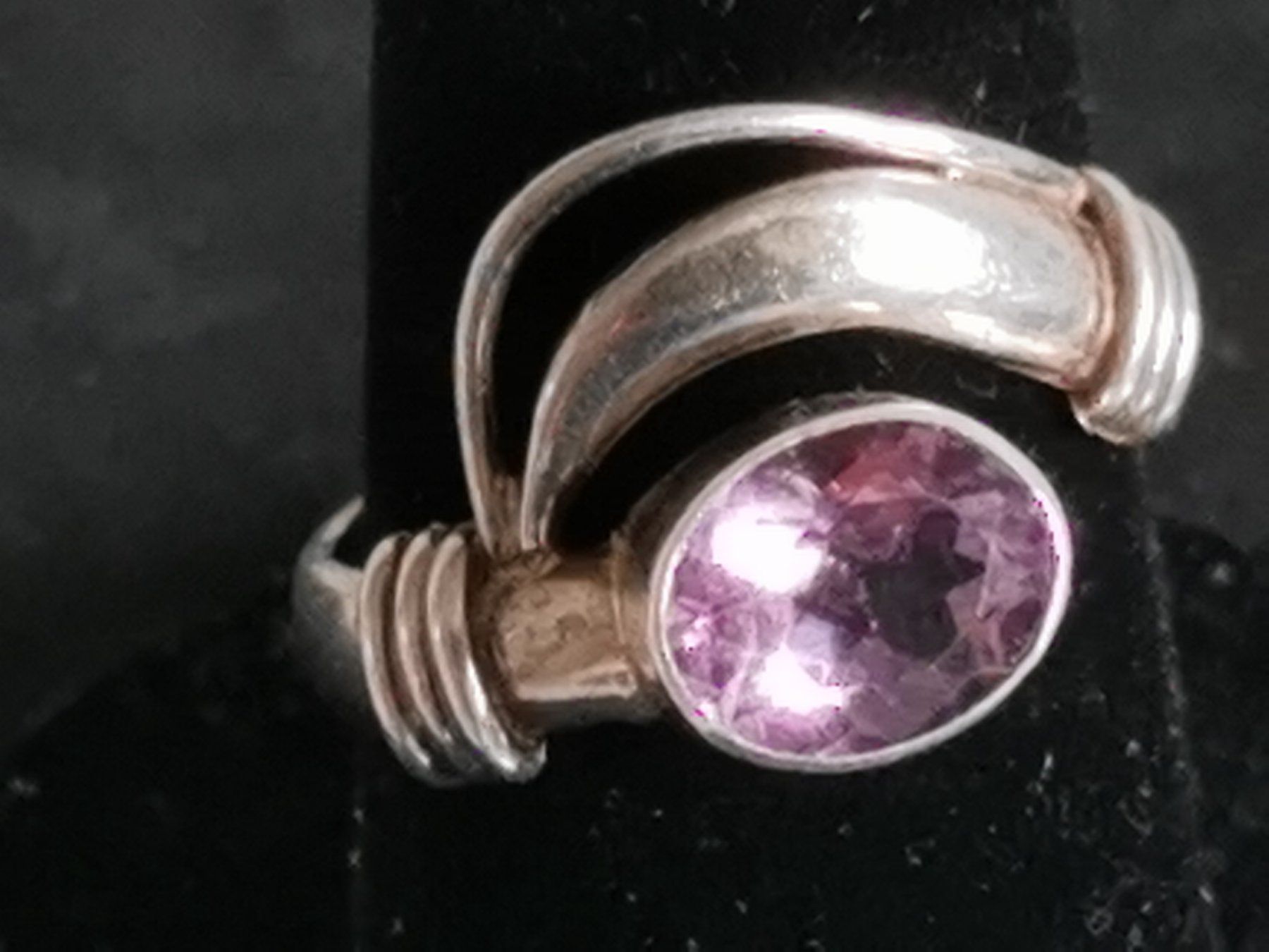Anelli: Damen Silber Ring mit Amethyst – Usato da Schlieren venduto da vlalif