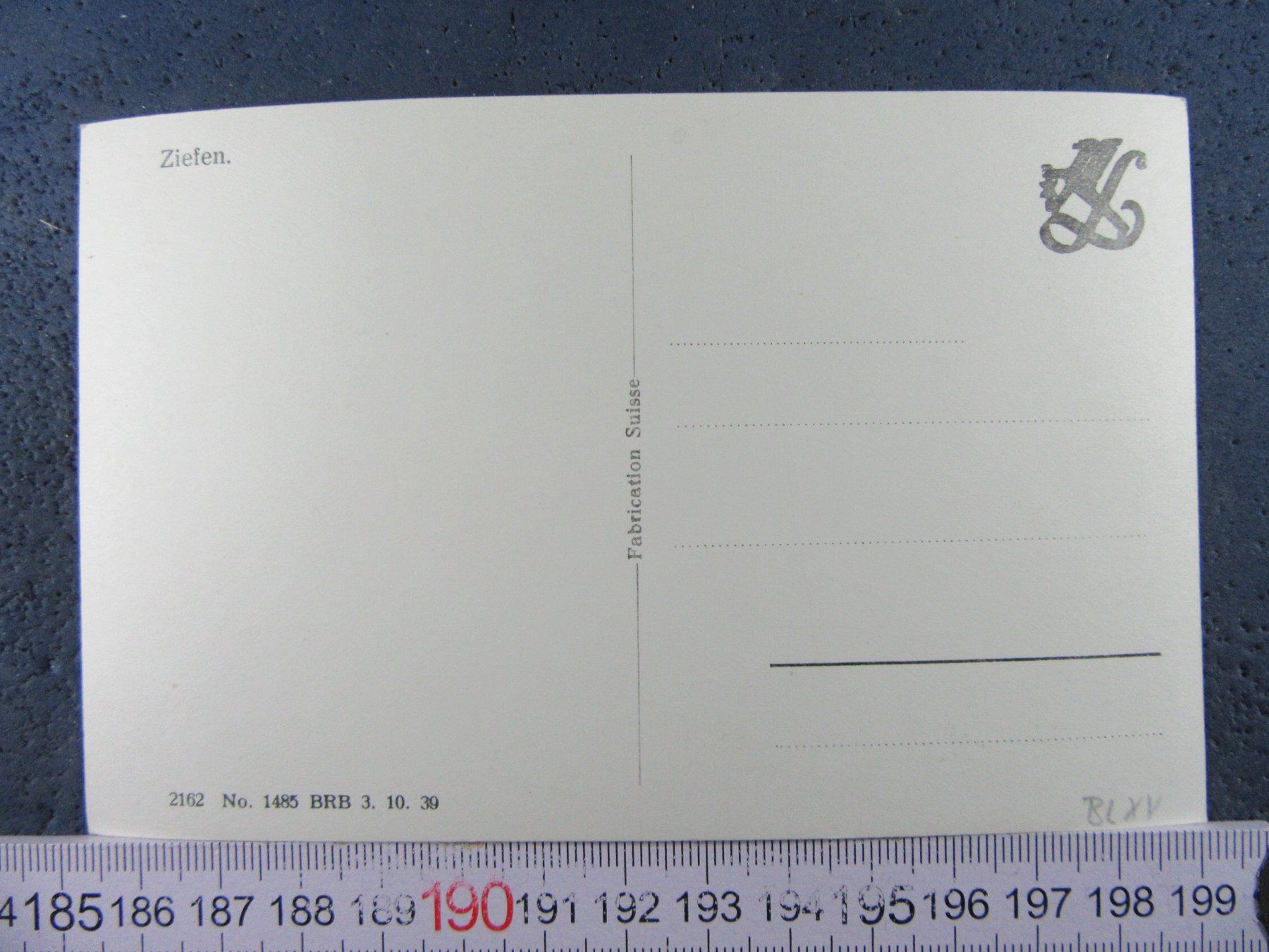 Cartoline postali: ZIEFEN BL AK 1939 – Usato da Ettingen venduto da Hausi4711 1