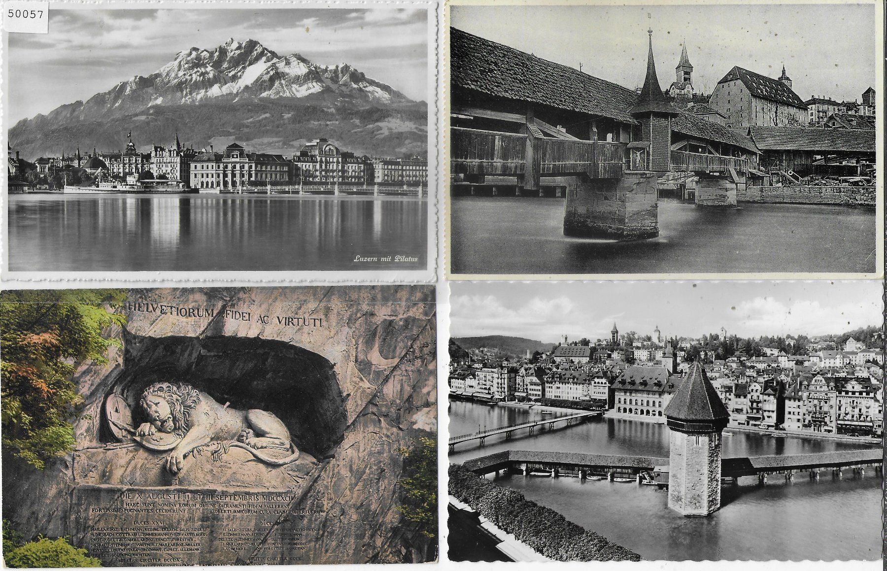 Cartoline postali: 4 AK - Luzern – Usato da Ettingen venduto da Kartenplanet