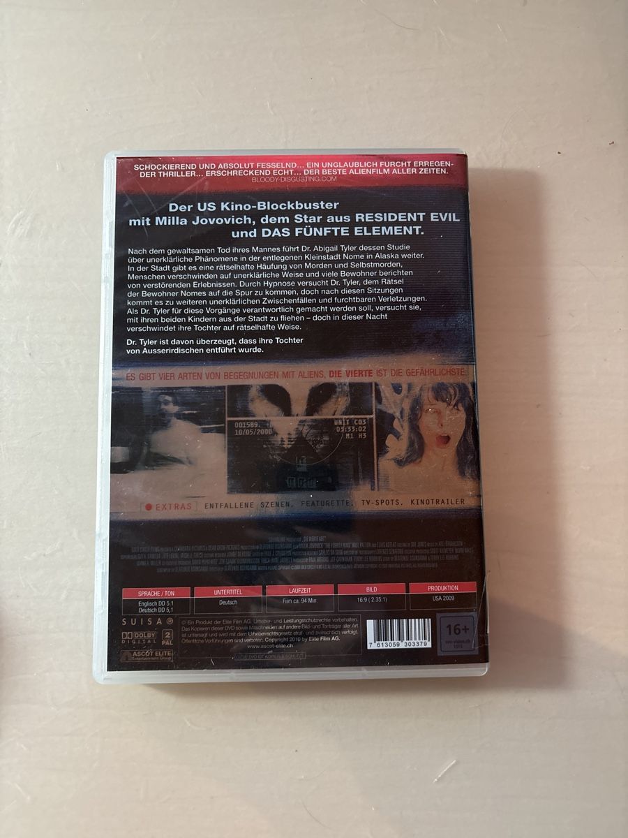 Tutti i DVDs: Die vierte Art – Usato da Ruswil venduto da Slivio_ 1