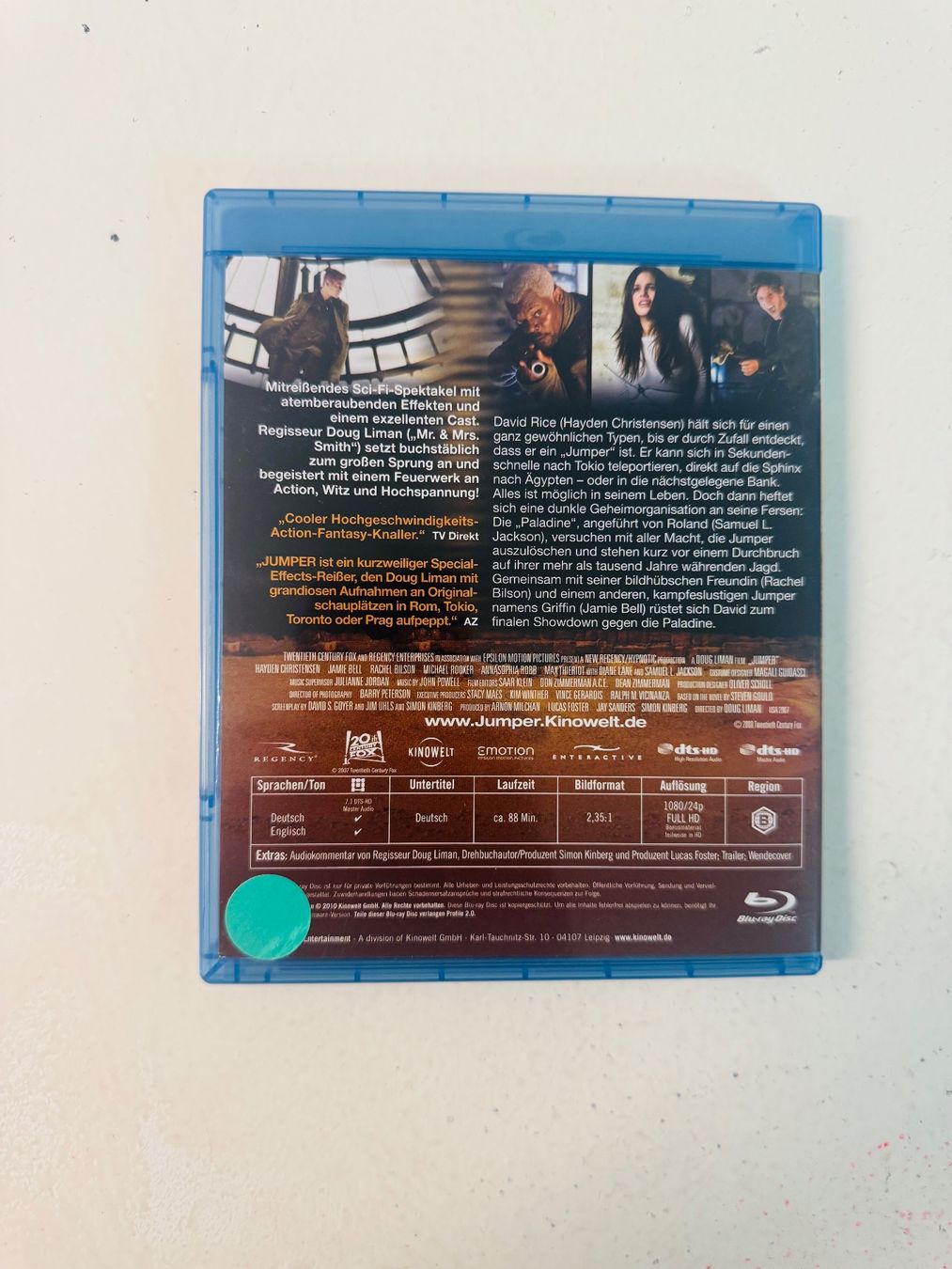 Tutti i DVDs: JUMPER. (BLU-RAY) – Usato da Basel venduto da san_2qlq 1