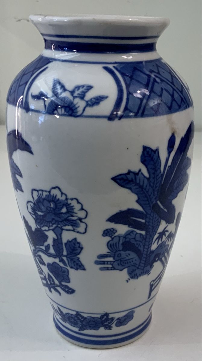 Vasi & Recipienti: Petit vase bleu/blanc – Usato da rolle venduto da Tontonjulot 2