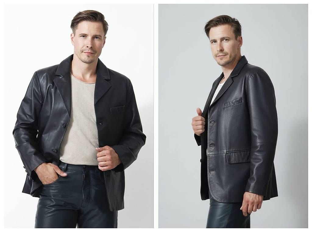 Giacche: Herren Vintage Echtlederjacke Gr. 48 von Cuiropolis – Usato da Bern venduto da Zenithar 4