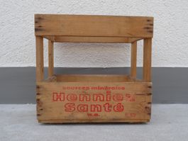 Holzkiste Kiste Getränkekiste Harass HENNIEZ SANTÉ 1969
