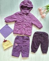 Winterset Mädchen 74/80 Jacke, 2 x Hose, 2 x Mütze lila