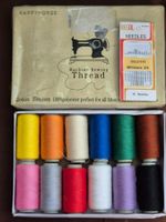 Vintage-Nähgarn und -Nadeln in bunten Farben – Neues Set!