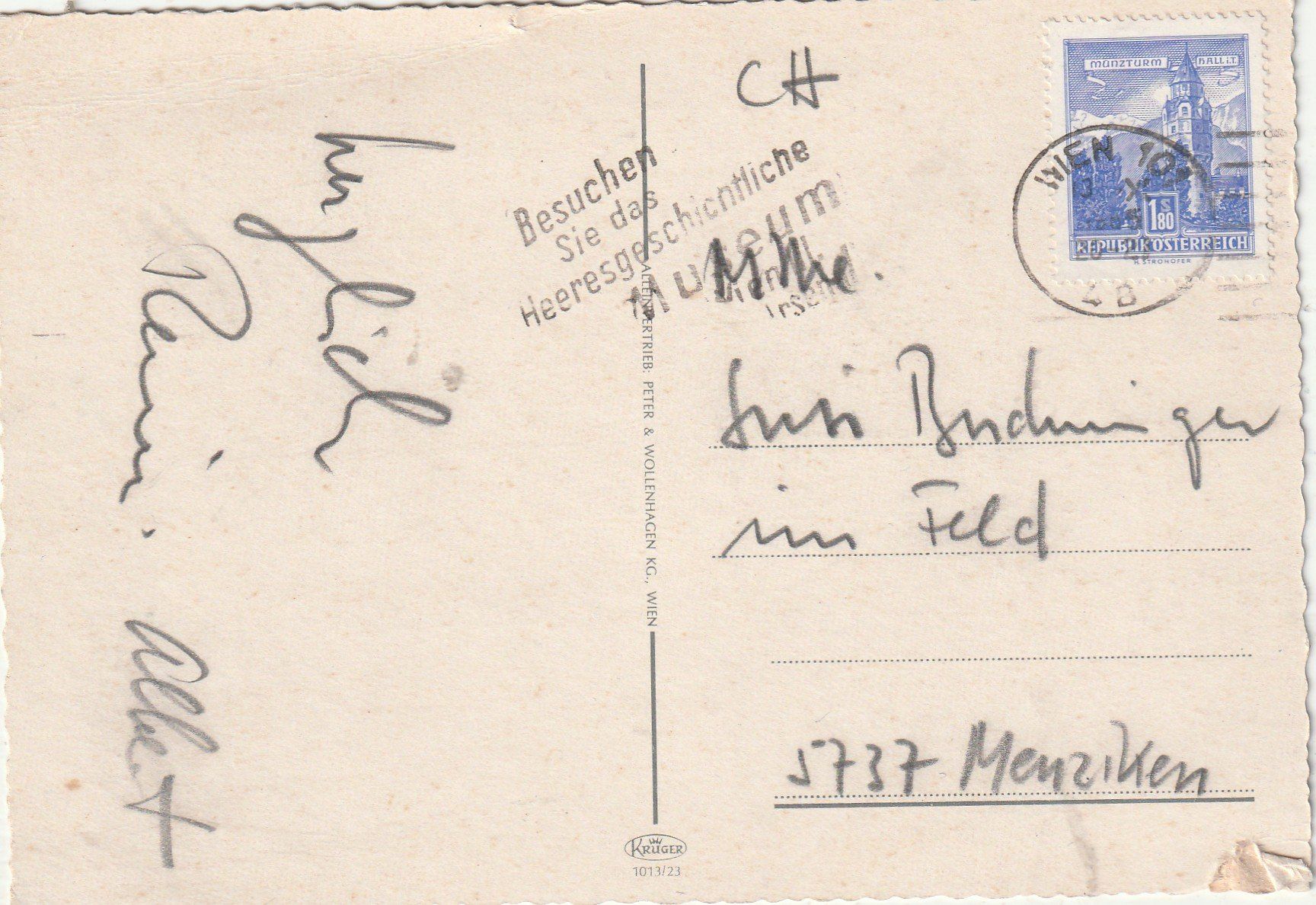 Cartoline postali: Wien MBK – Usato da Lumbrein venduto da made02 1