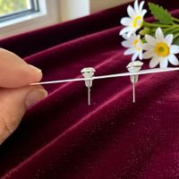 Süsse Diamanten Ohrstecker - Silber Modeschmuck - Neu!