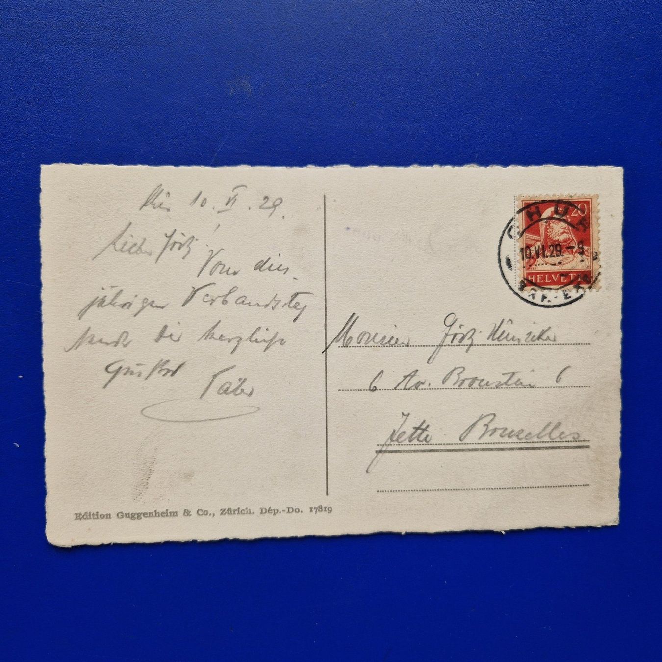 Cartoline postali: Chur - Reichsgasse  1929 – Usato da Flums venduto da Guscha1 1
