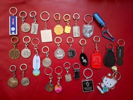 Lot de porte-clés vintage