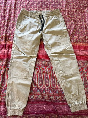 Hose Jack and Jones Anti Fit beige Reissverschluss