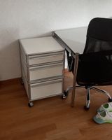 USM Haller Rollcontainer weiss mit 3 Schubladen gebraucht