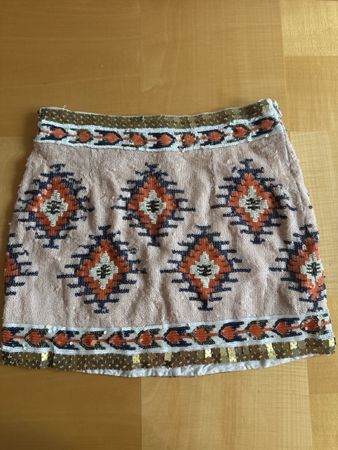 Rock kurz Pailletten xs 