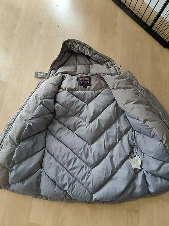 Woolrich Daunenjacke Grösse M beige/grau guter Zustand