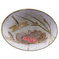 Vintage Messingschale mit Libellenmotiv – dekorative Schale