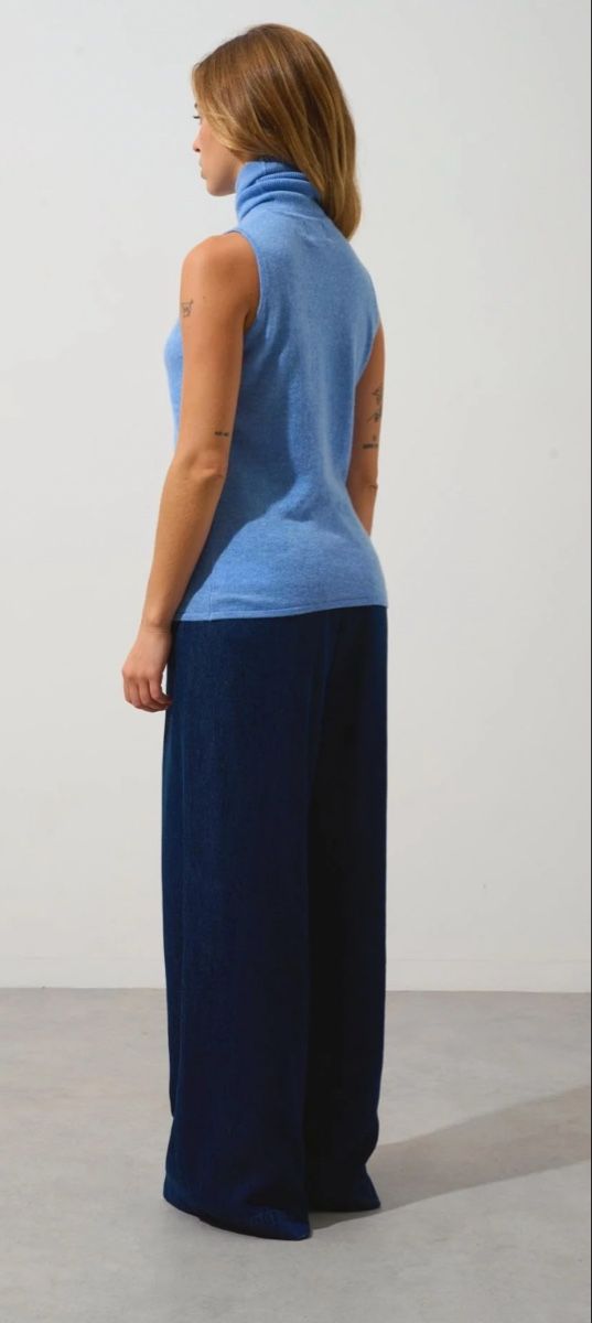 Pullover & Sweatshirts: Perfect Cashmere Rollkragen Pullunder Gr. S hellblau – Neu (gemäss Beschreibung) aus Wilen (Sarnen) von SanVibes22 4
