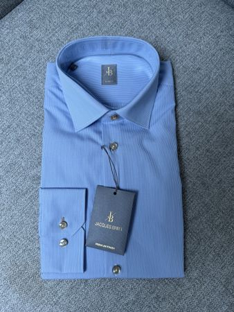 Jacques Britt Hemd, Gr. S (37/38), Hellblau, Neu!