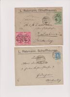Altschweiz Briefe von Schaffhausen nach Würtemberg !
