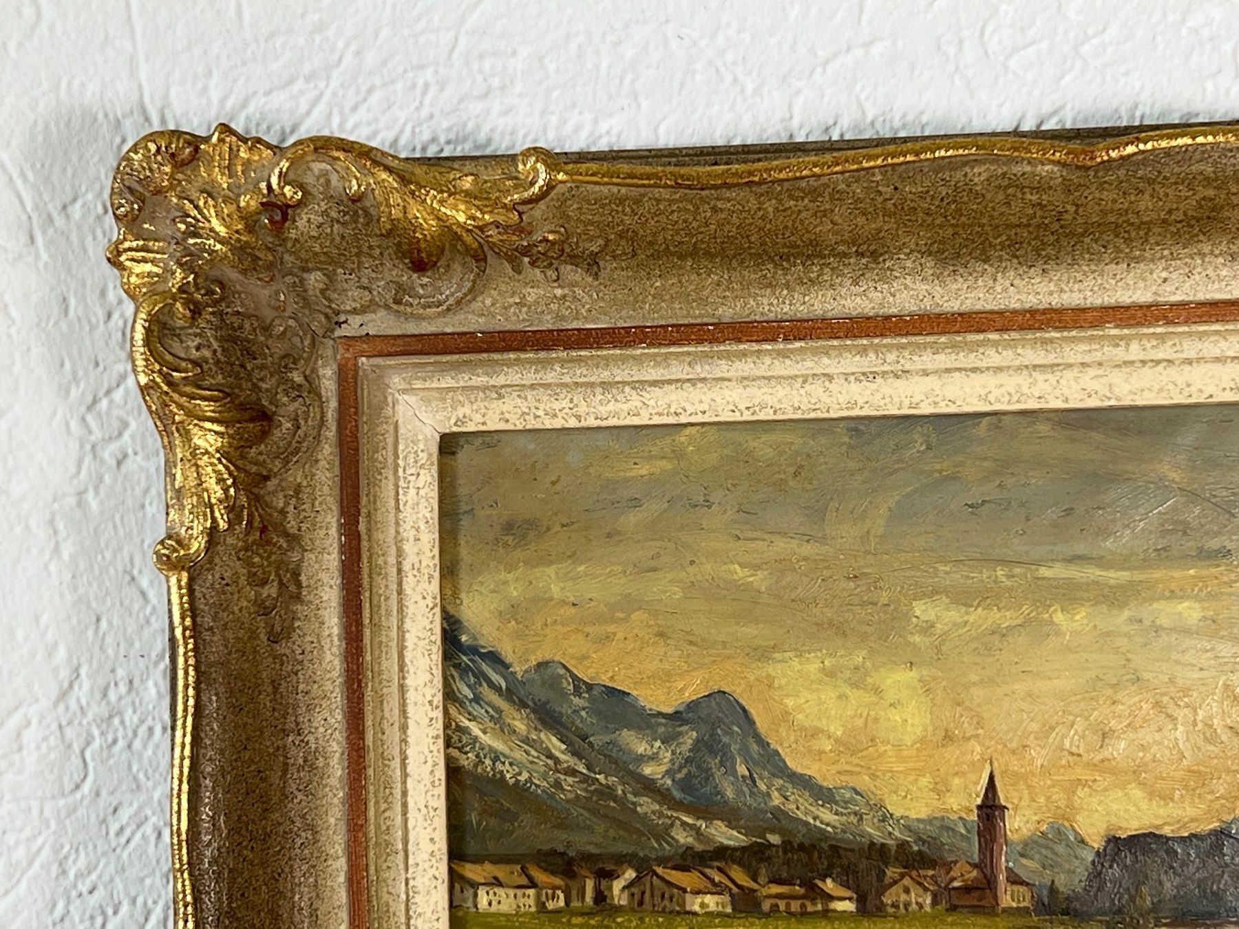 Gemälde: Hans Keller Gemälde Öl auf Platte Sils Baselgia Engadin – Gebraucht aus Vaduz von Unikate-Markt 6