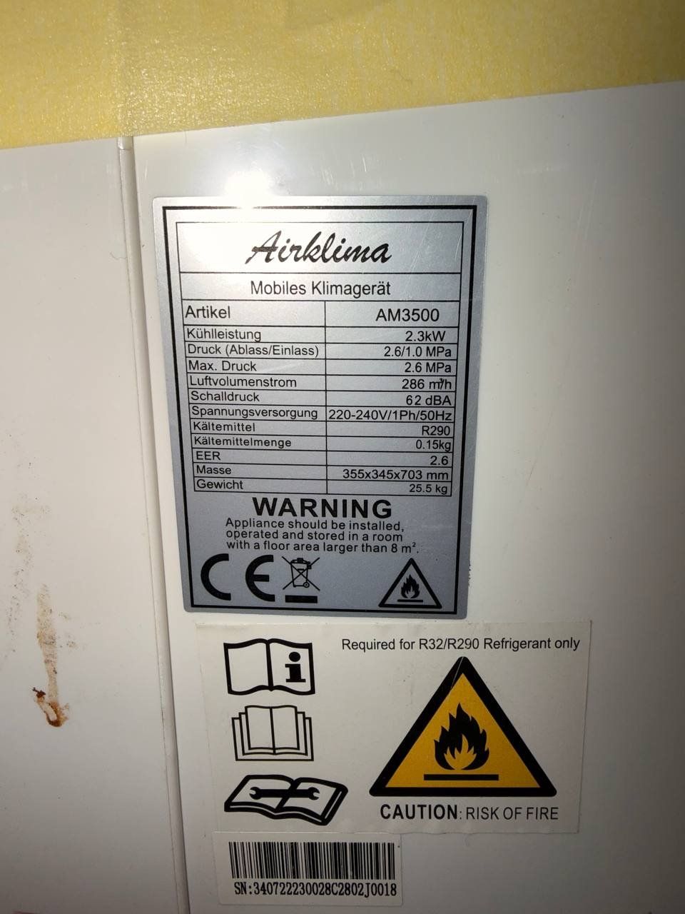 Condizionatori: Mobile Air Conditioner Air Klima Cooling Unit Used Condition – Usato da Zürich venduto da sot_cdp5 3