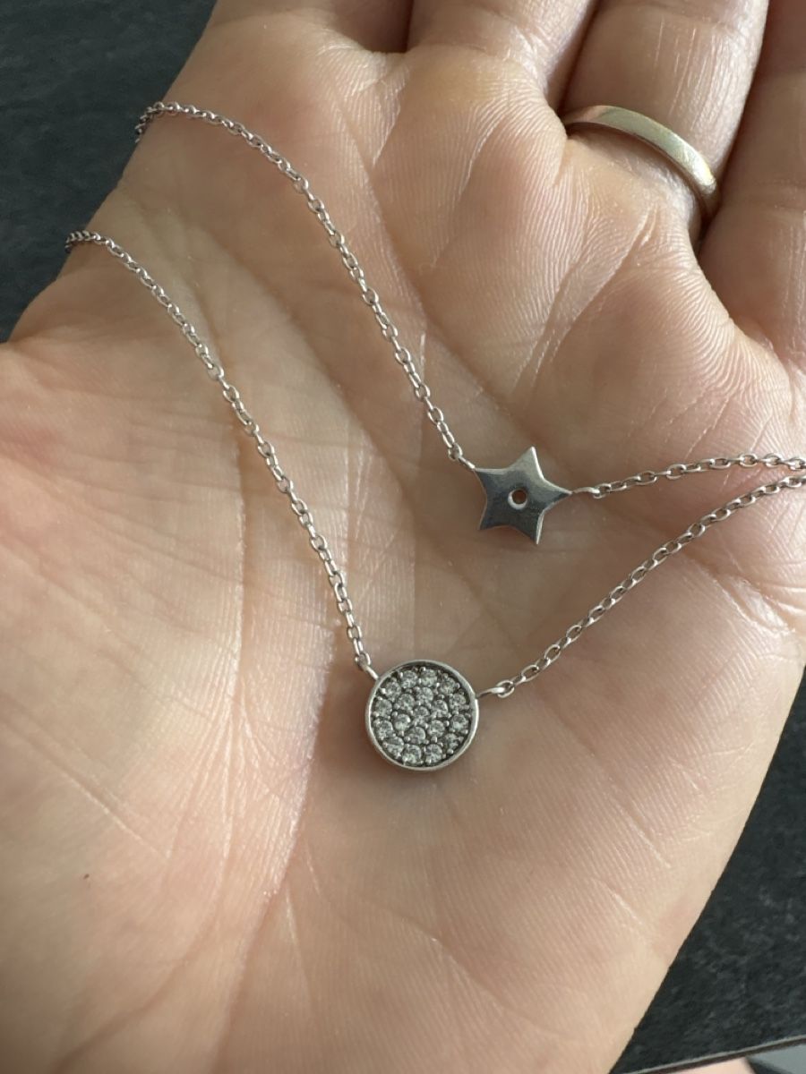 Catenine: Collana doppia in argento  – Usato da Rivera venduto da ape_b2bx 1