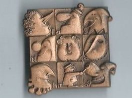 Fasnachtsplakette Basel, "Blaggedde" 2009 (Bronce)