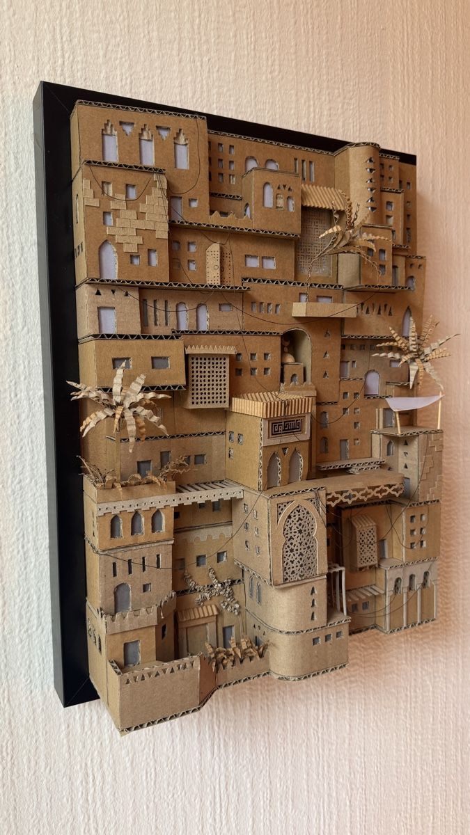 Dipinti: Œuvre murale architecturale faite main – création unique – Nuovo e nell'imballaggio originale da Yverdon-les-Bains venduto da Emgbr 2
