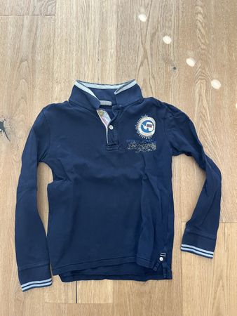 Polo manches longues bleu foncé Napapijri enfant taille 12 a