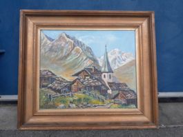Kunstwerk / Bild  - Signiert von Luethi - La Sage im Wallis