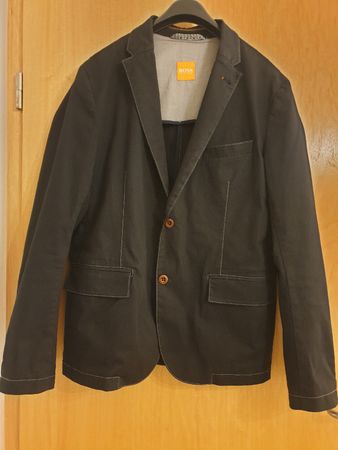 Blazer Hugo Boss, 50, noir, coton 97%, en bon état