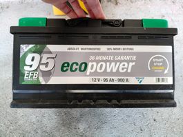 Neue Cartec Starterbatterie Eco Power 12V – 95Ah – 900A