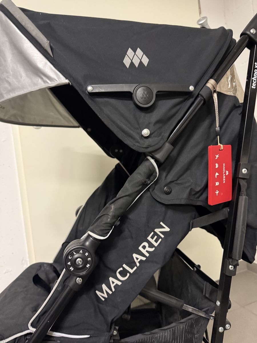 Mclaren Carrozzine: Maclaren Techno XT Stroller - Black - Incl. Rain Cover – Usato da Lufingen venduto da csi_kt8q 4