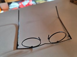 Stylische Brille Brillengestell ohne Gläser CHAI Germany