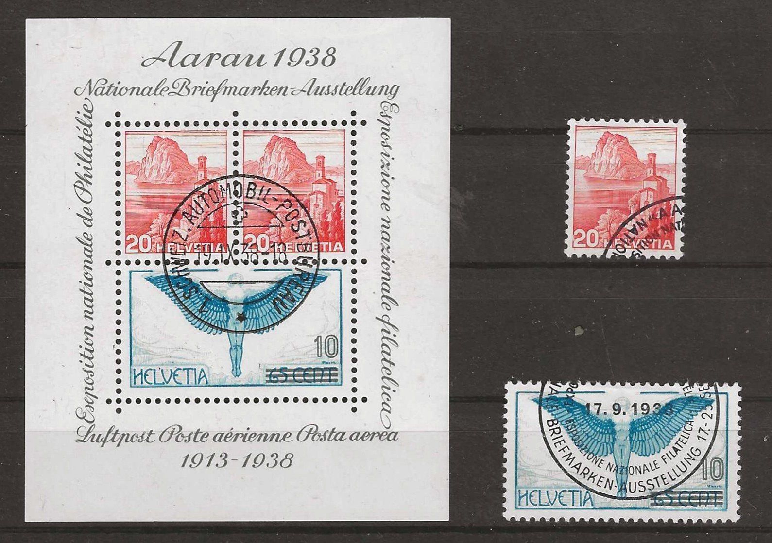 Tutti i francobolli: 1938 : Block W11 + Einzelwerte – Usato da Gümligen venduto da Geniusbuy