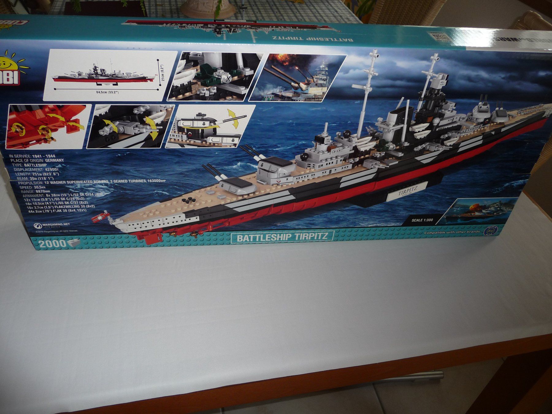 Cobi Kit di costruzioni: COBI Modellbauschiff TIRPITZ – Nuovo (secondo la descrizione) da Kirchberg BE venduto da lavendel02