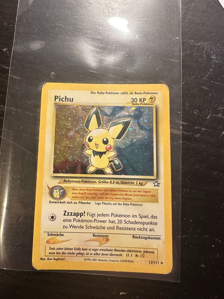 Pokémon Carte collezionabili: Pichu holo  – Nuovo (secondo la descrizione) da Wynau venduto da Ziegler_Secondhand 1