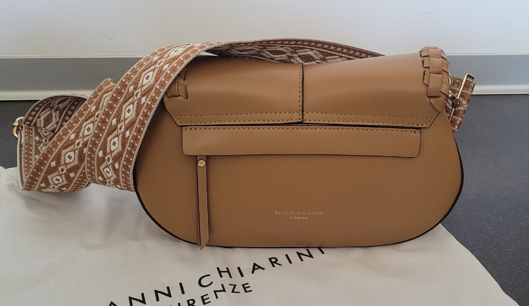 Gianni Chiarini Borse da donna: Sac à main en cuir camel Gianni Chiarini – Usato da Sion venduto da likaloba 3