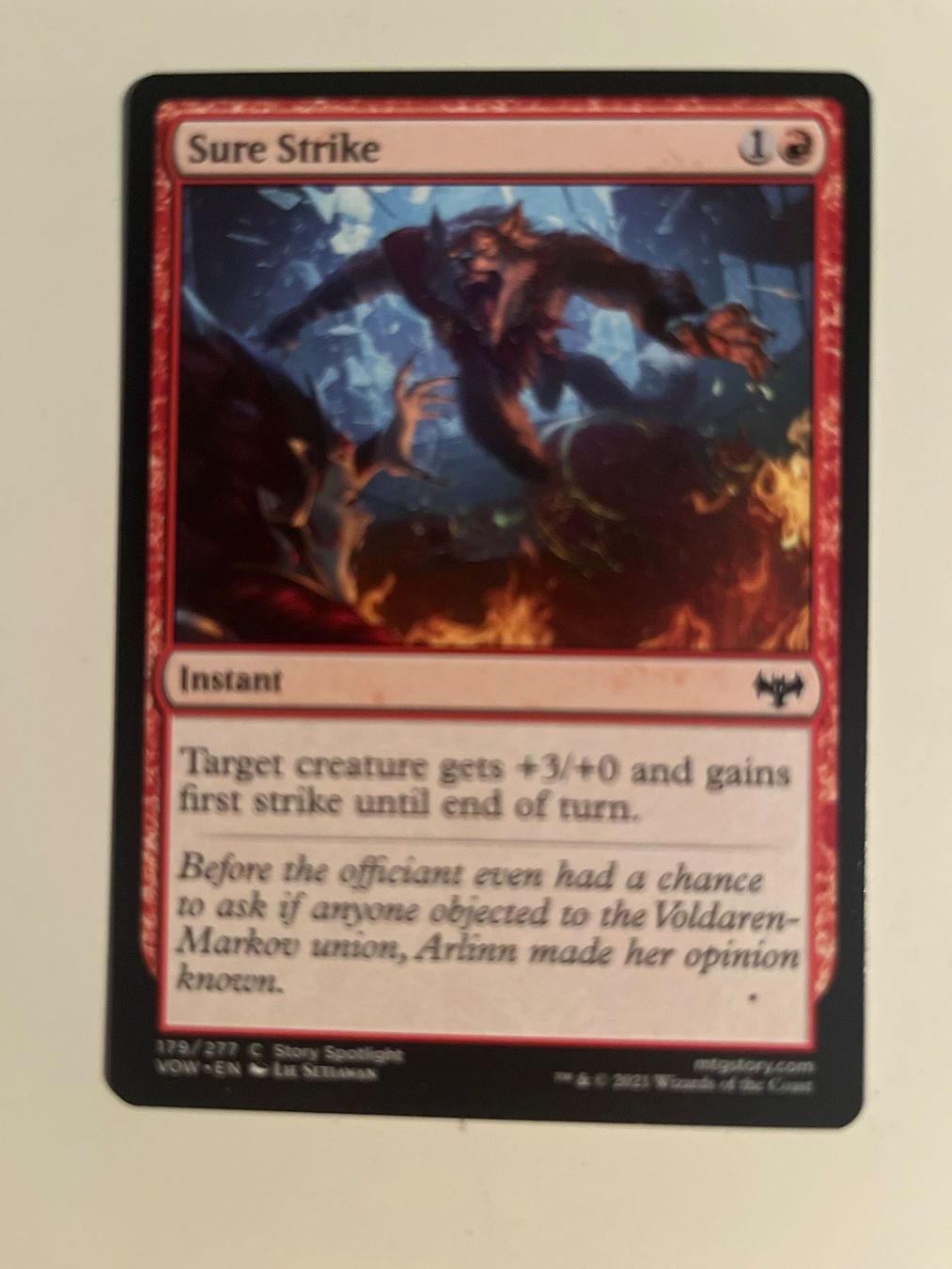 Magic The Gathering Carte collezionabili: 1 x Sure Strike - Magic: The Gathering - MtG – Usato da Kriens venduto da Shadi1980
