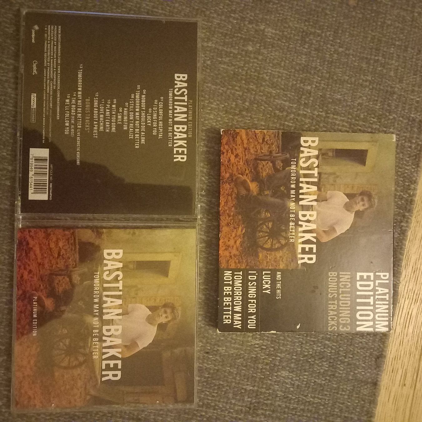 CDs: Bastian Baker- tomorrow...(3 bonus) – Gebraucht aus St-Cergue von VeganWarrior